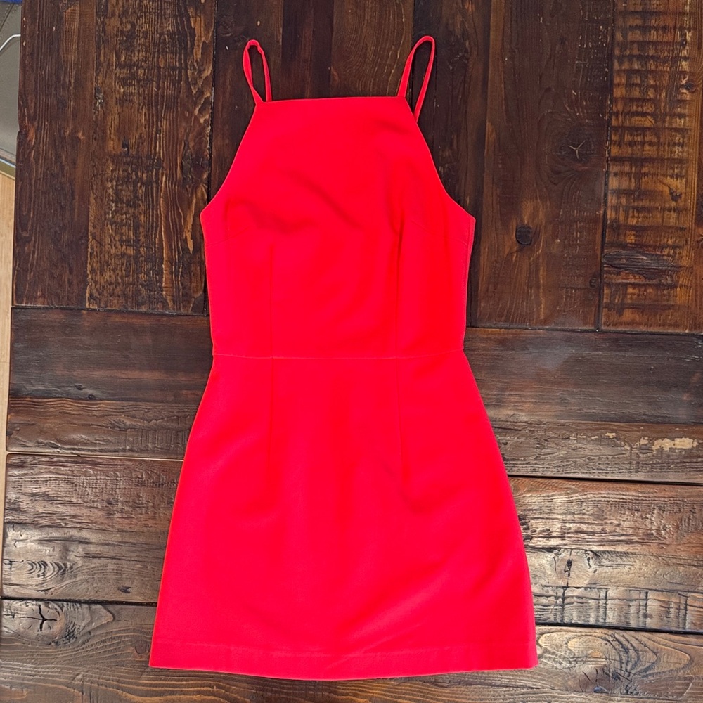 French Connection Whisper Mini Dress in Red. Size 4. EUC.